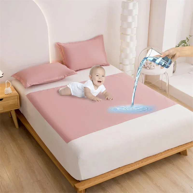 Diaper Changing Mat - Waterproof Cloth Washable Diapering Mat for
