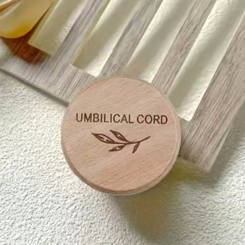 Baby Products Storage Box - Wooden Baby Umbilical Cord Box Small