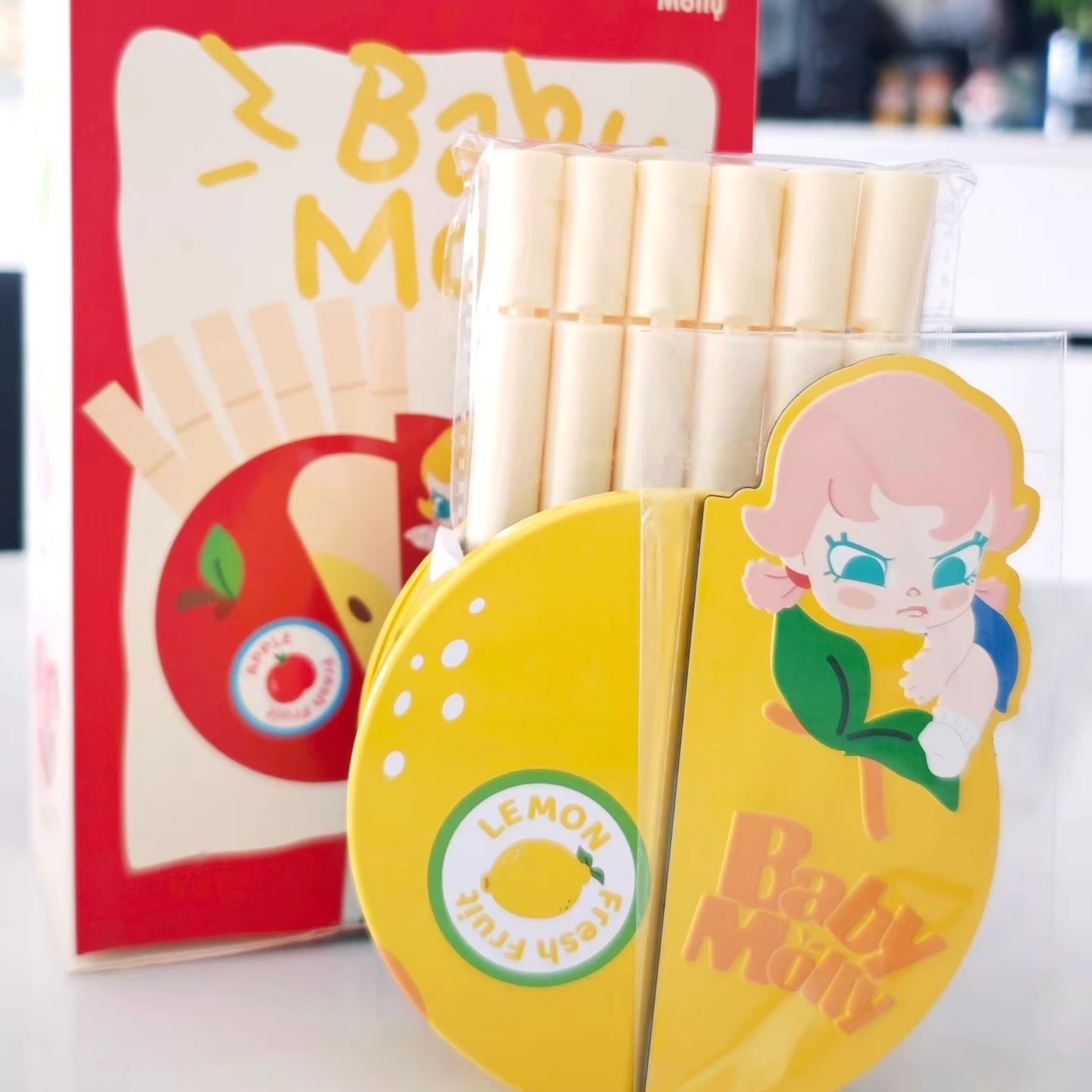 Baby Products Storage Box - POP MART Baby Molly Fruit-Colored Magnetic