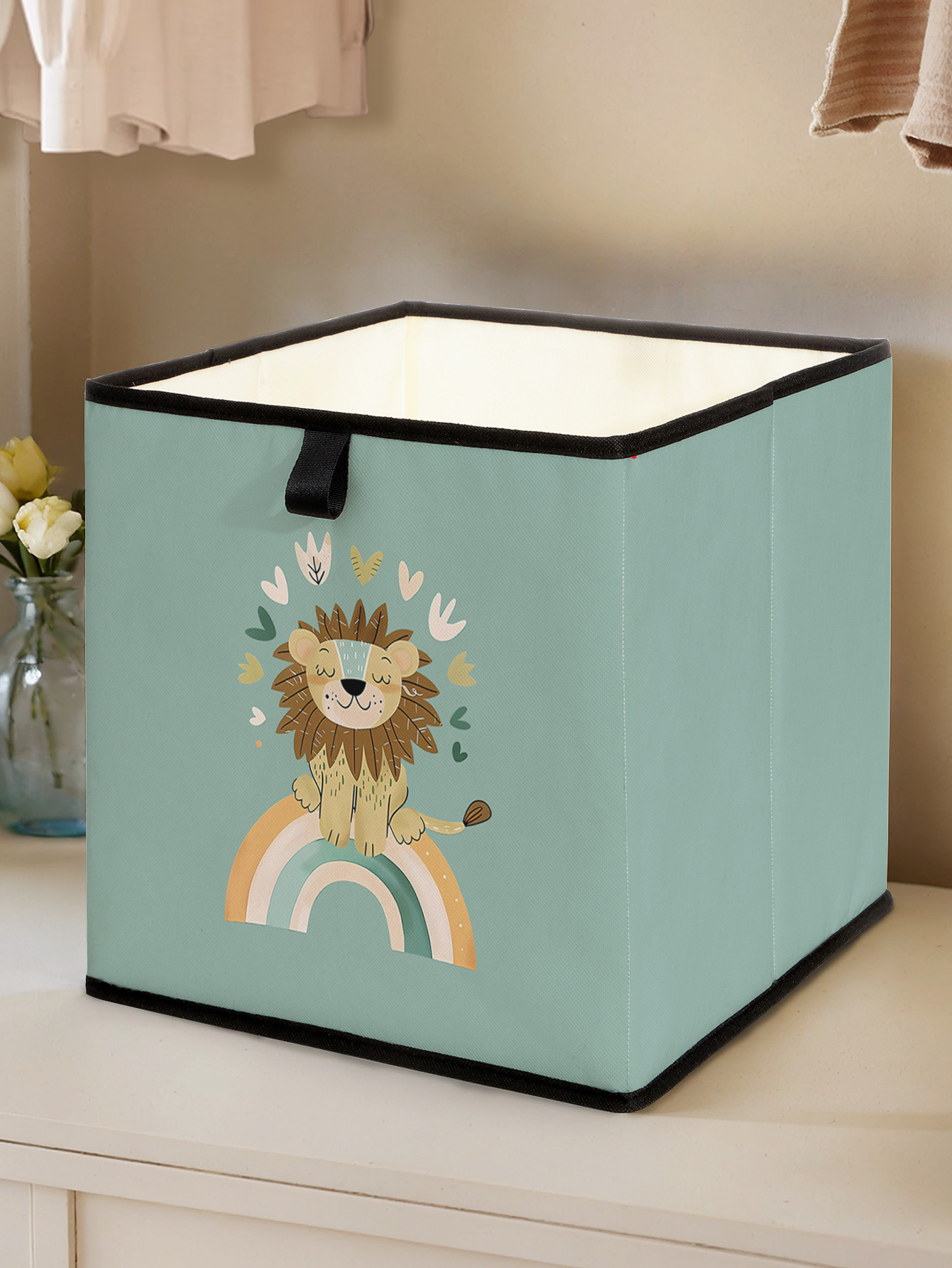 Cute Lion Rainbow Print Foldab - đánh giá và giá Baby Products Storage Box