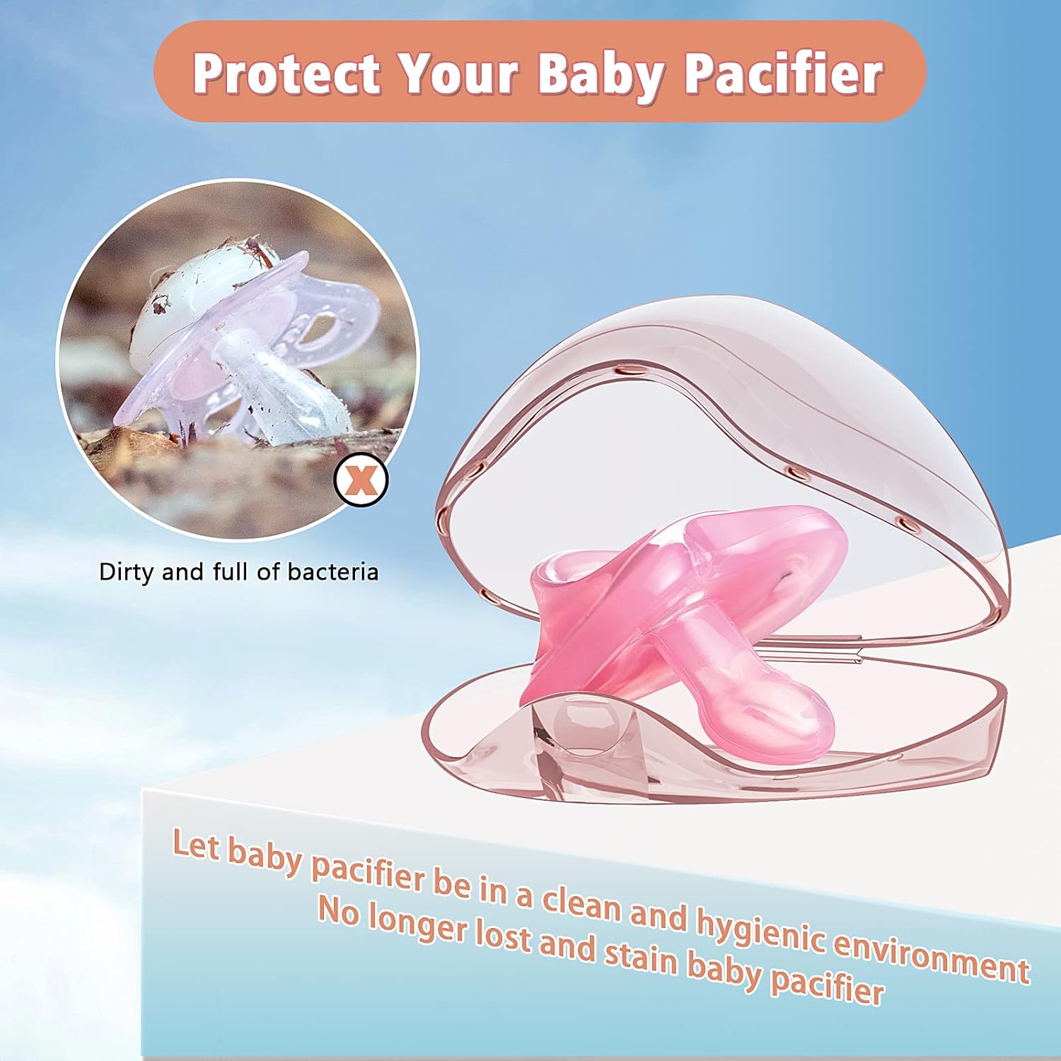 Pacifier Holder - 2/4 Pcs Trav - đánh giá và giá Baby Products Storage Box