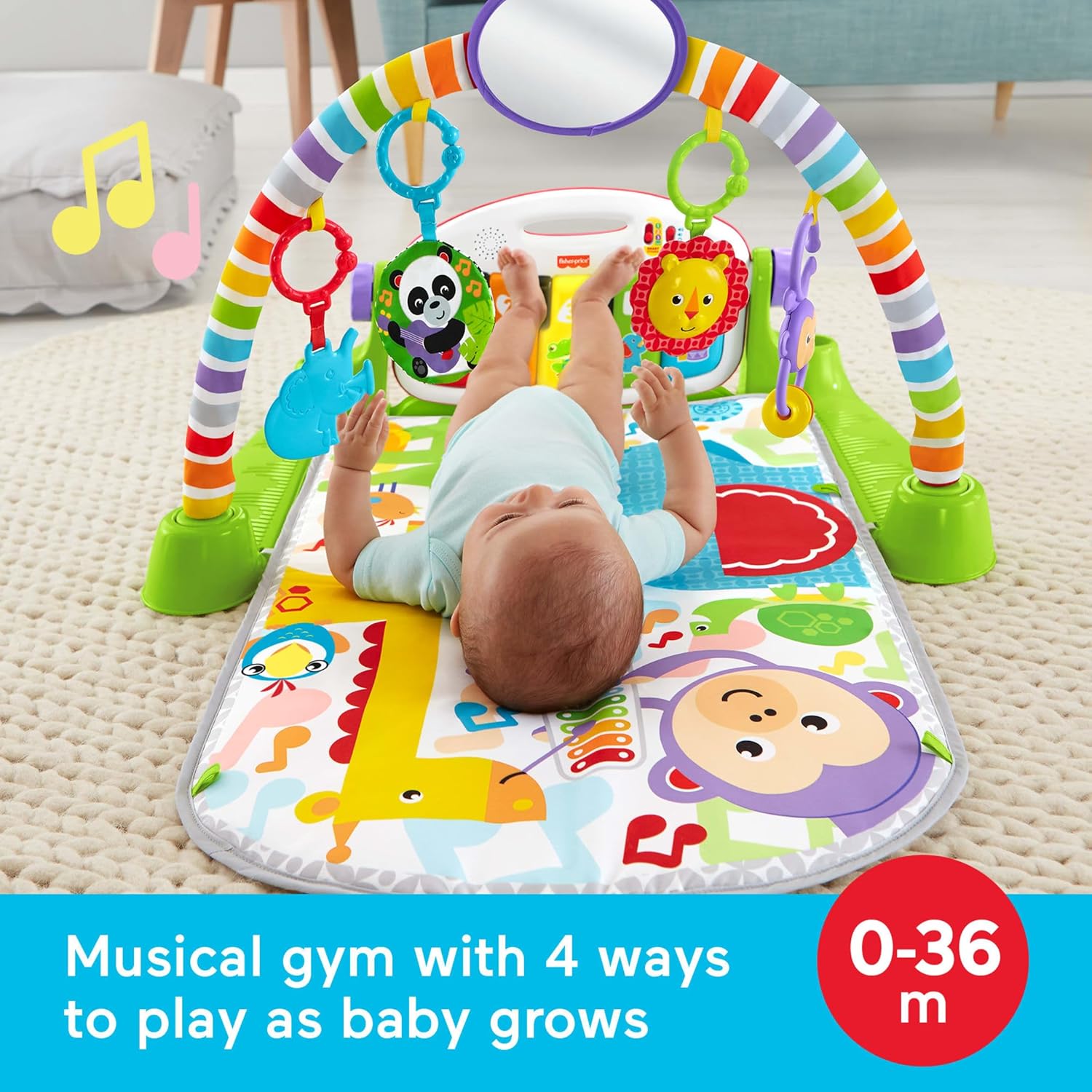 Deluxe Kick & Play Piano Gym w - đánh giá và giá Play Mat