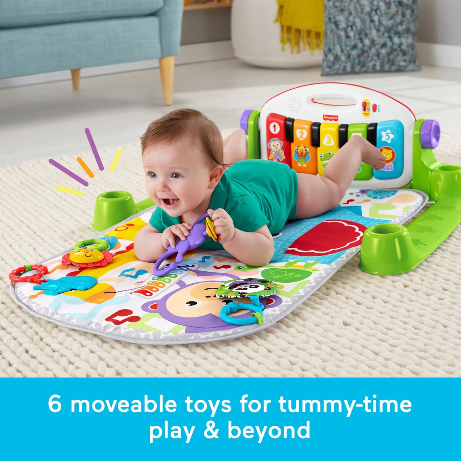Deluxe Kick & Play Piano Gym w - đánh giá và giá Play Mat